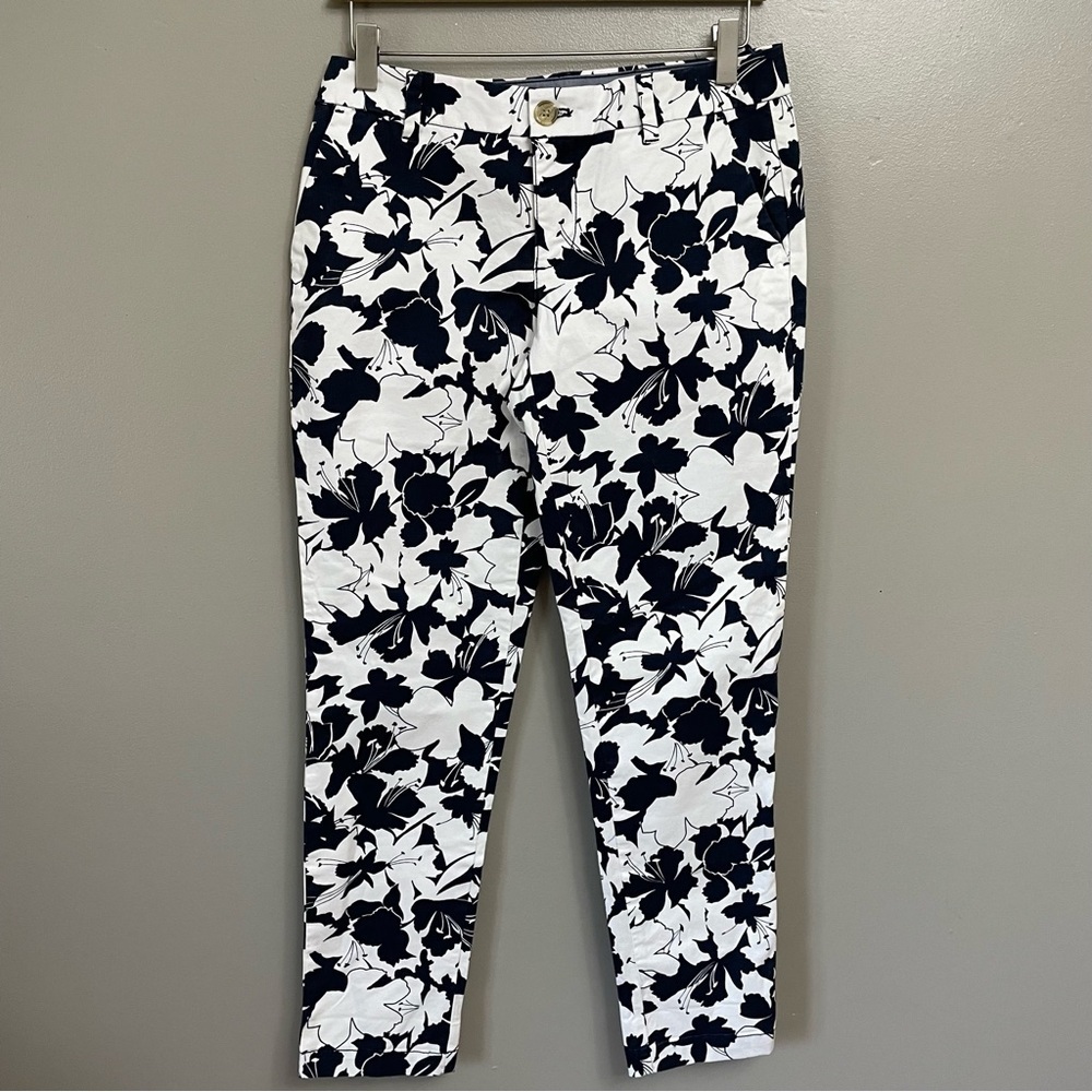 NWT Tommy Hilfiger The Hampton Slim Chino navy white tropical Resortwear
